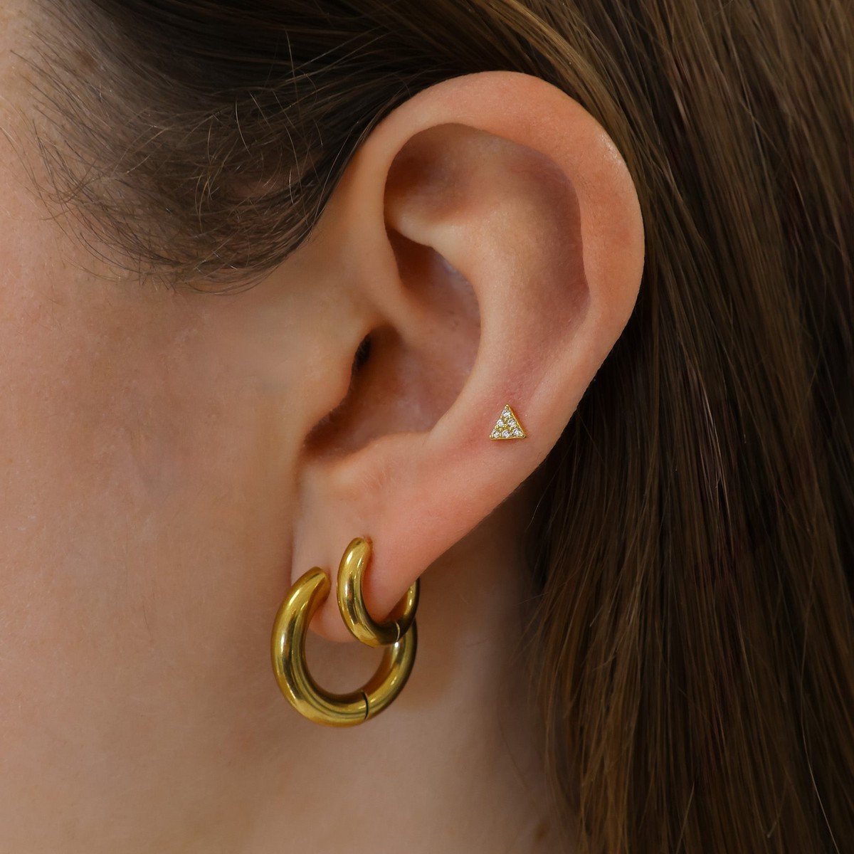 Crystal Triangle Piercing wintherstudio-se