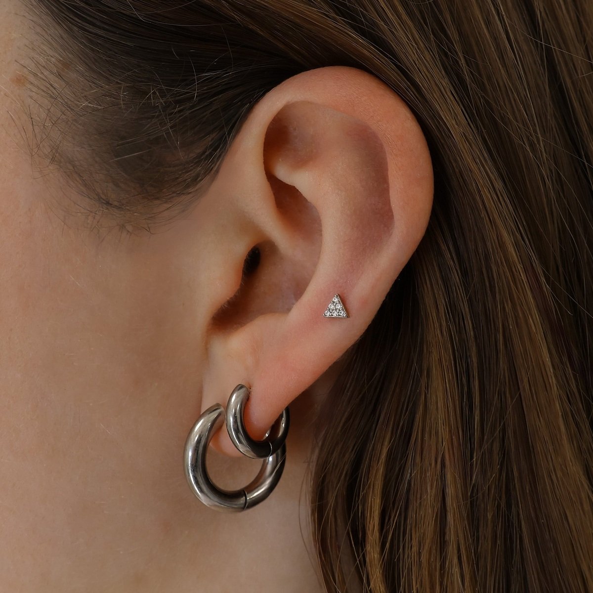 Crystal Triangle Piercing wintherstudio-se