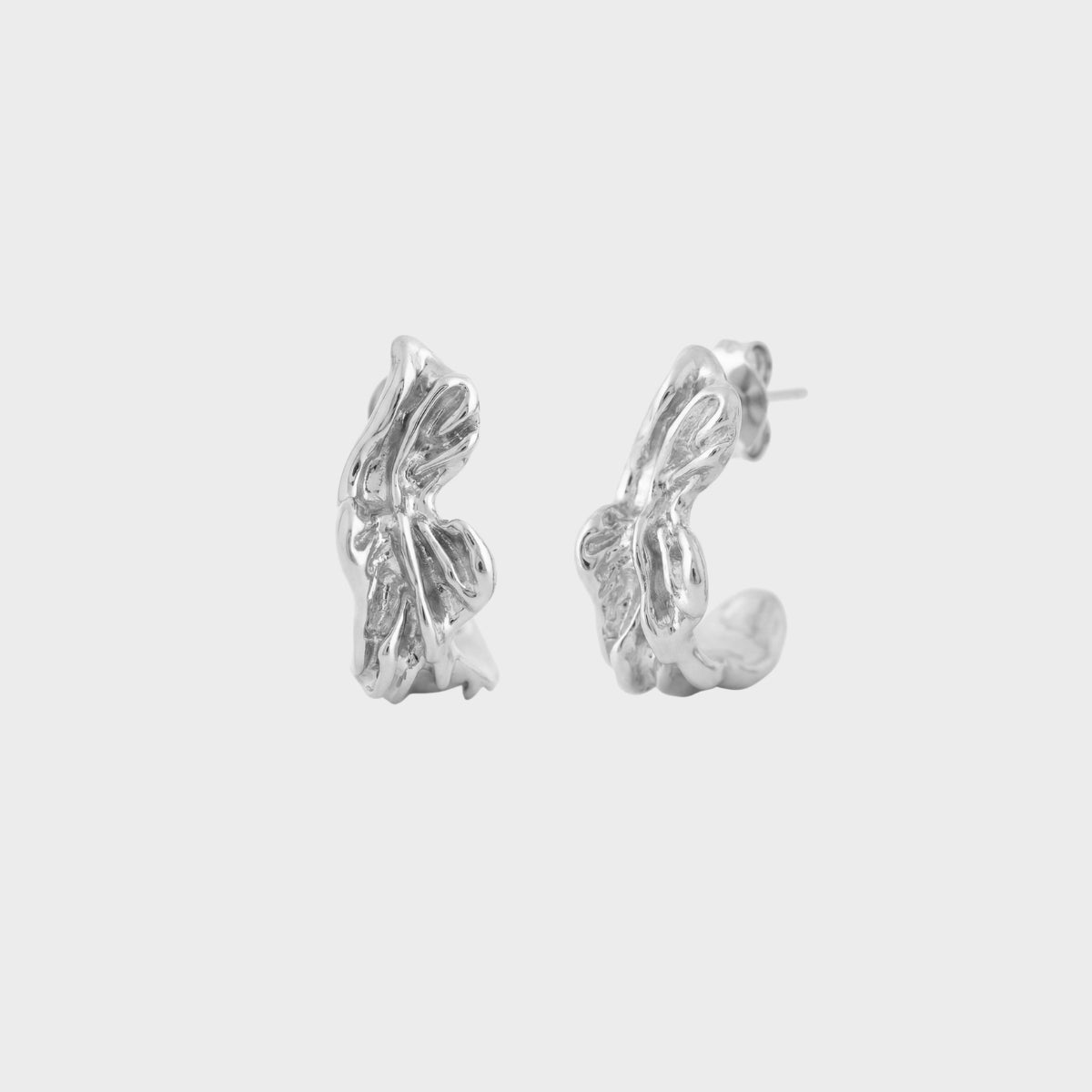 Puki earrings silver