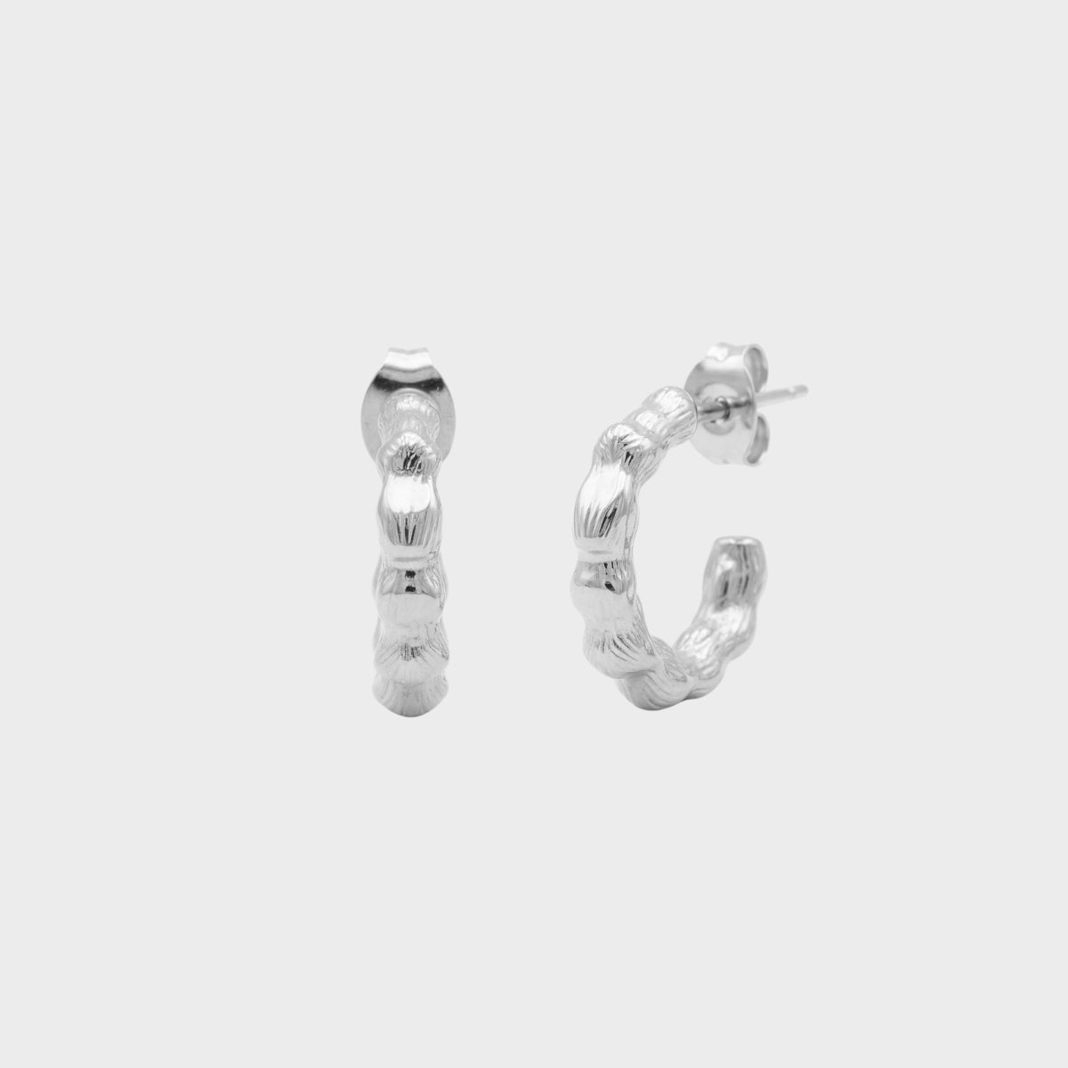 Mini helmi hoops silver