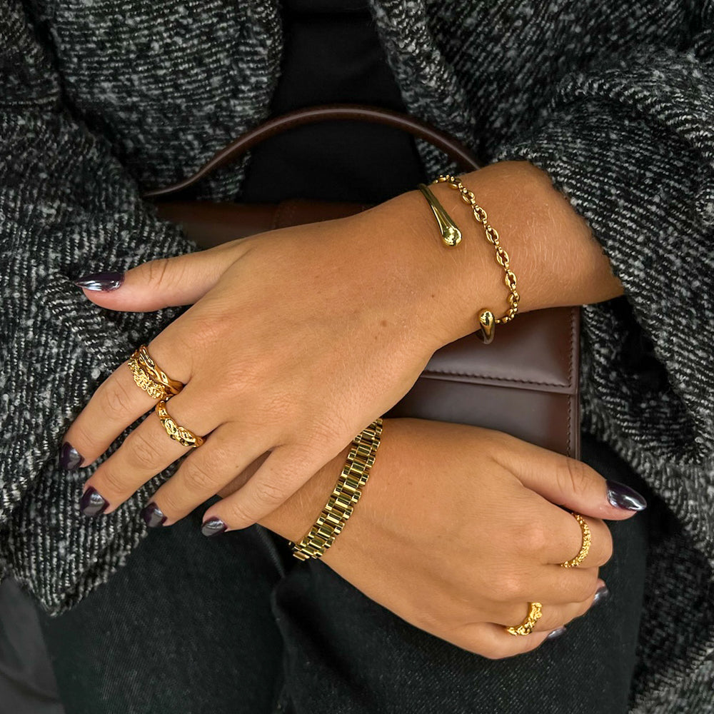 Double Drop Bangle